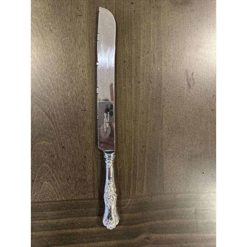 Blade Sterling Silver Made‎ in England Stainless Steel Serrated Bread Knife